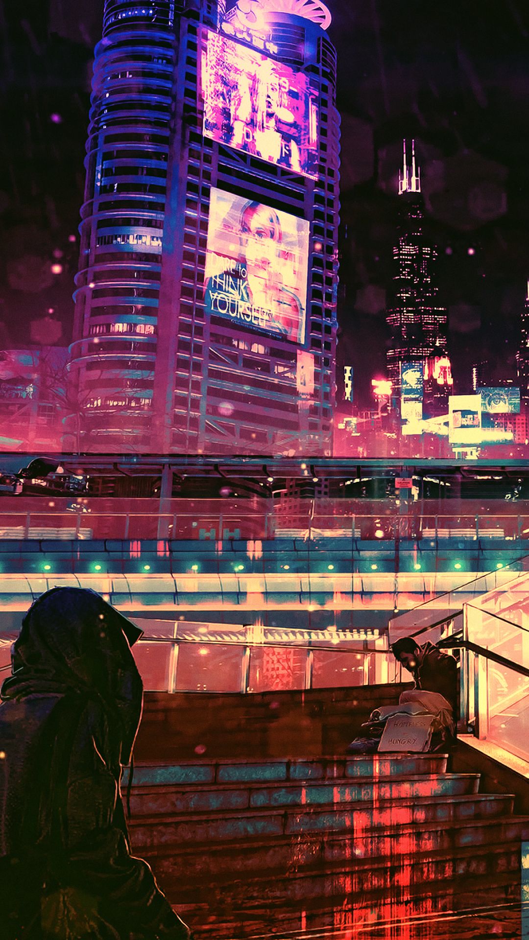 Sci Fi Cyberpunk (1080x1920) Wallpaper
