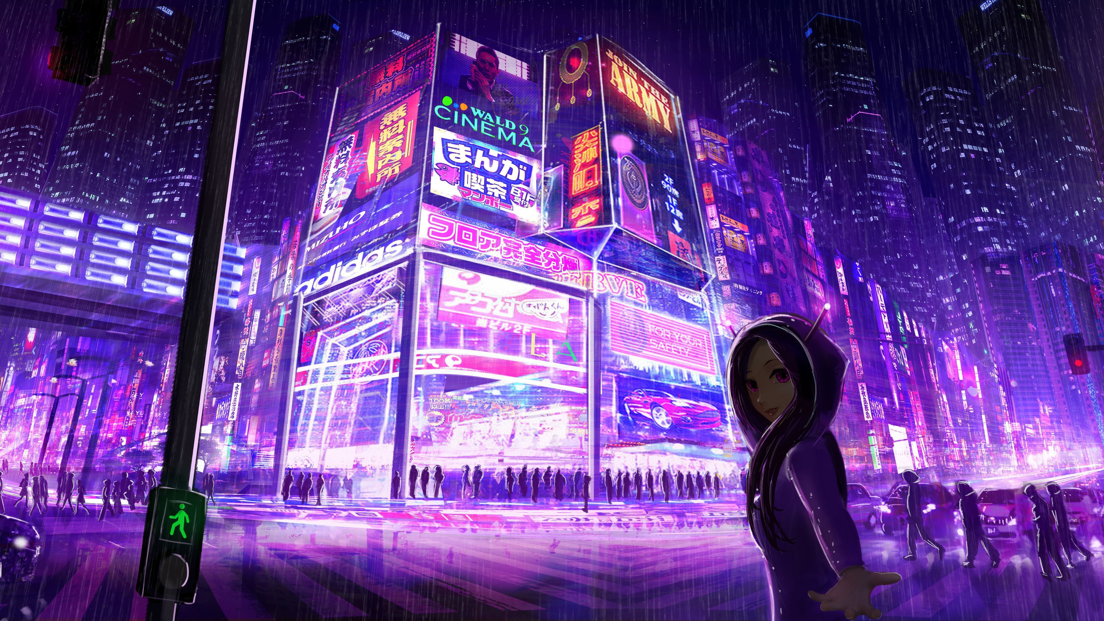Cyberpunk Anime City Wallpaper Free Cyberpunk Anime City Background
