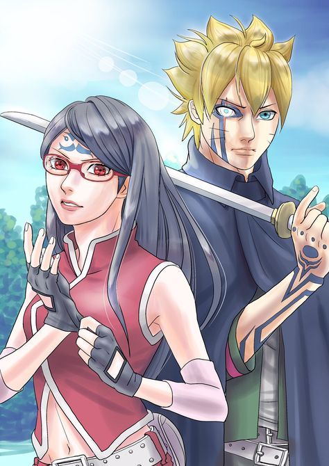 Naruto: Sarada Shows Off New Power in Boruto Two Blue Vortex