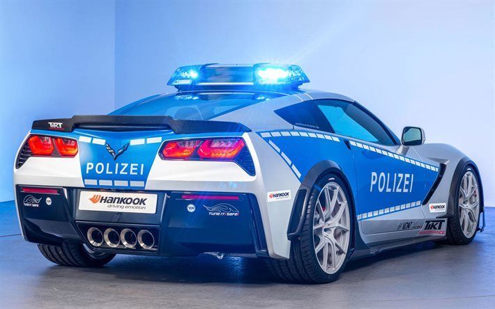 Download wallpaper corvette, germany, police car, chevrolet for desktop free. Picture for desktop free