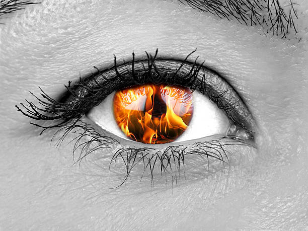 Fire Eyes , Picture & Royalty Free Image