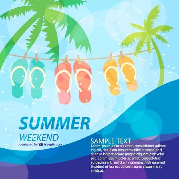 Summer poster fun holiday Vector