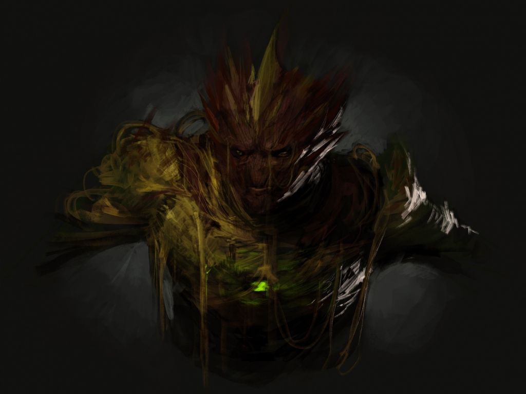 Desktop wallpaper swampfire, ben 10, minimal, art, HD image, picture, background, 91fefd