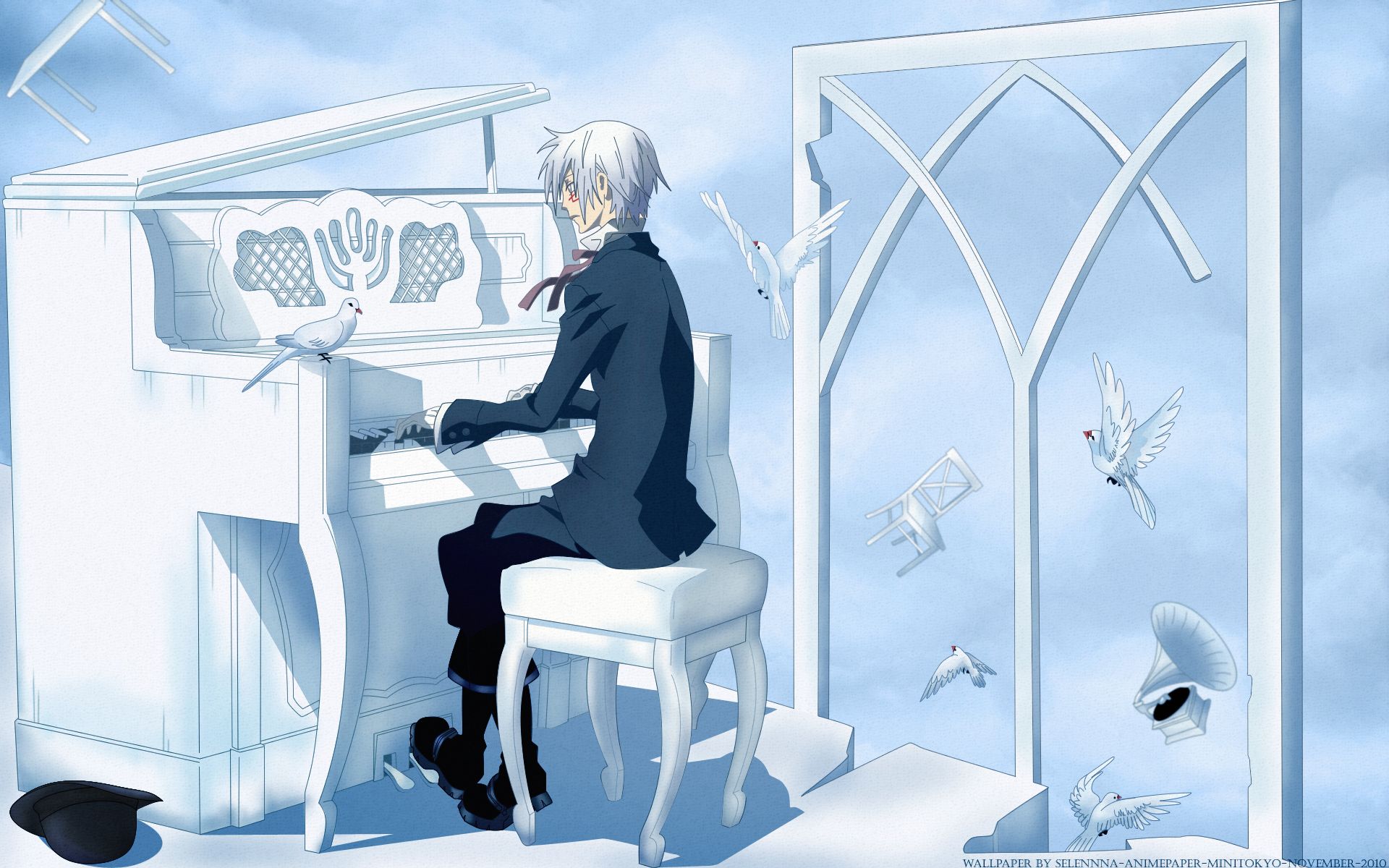Piano Anime Boys D_Gray Man Wallpaperx1200