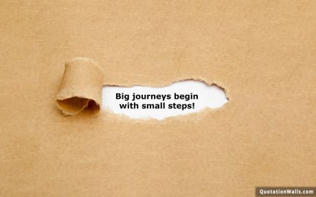 Journey Begin With Small Steps Motivational Wallpaper for Mobile