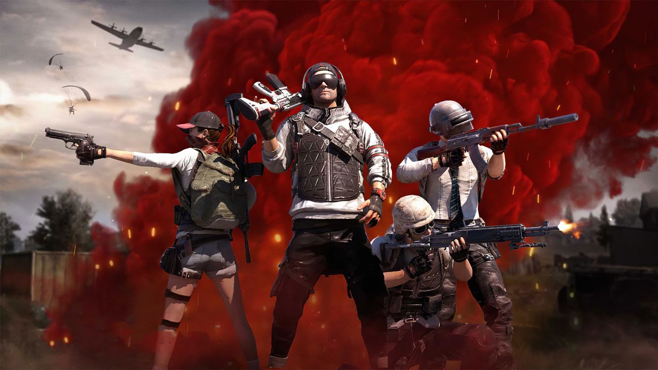 Wallpaper PUBG Corporation, Entertainment, Red, Music, Music Artist, Background Free Image
