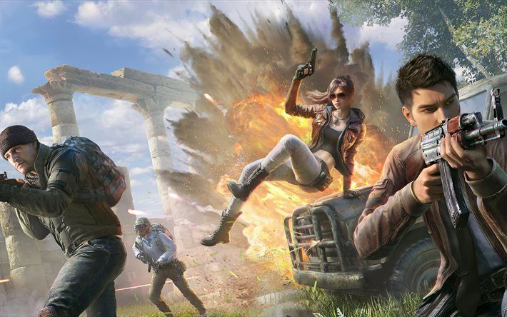 Download wallpaper PUBG Corporation, PlayerUnknowns Battlegrounds, 2020, Season 7, poster, creative art for desktop free. Picture for desktop free