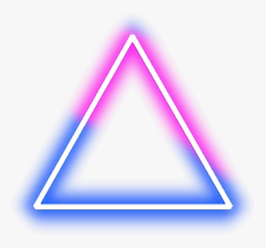 neon #triangle #light #pink #blue Triangle Png, Transparent Png, Transparent Png Image