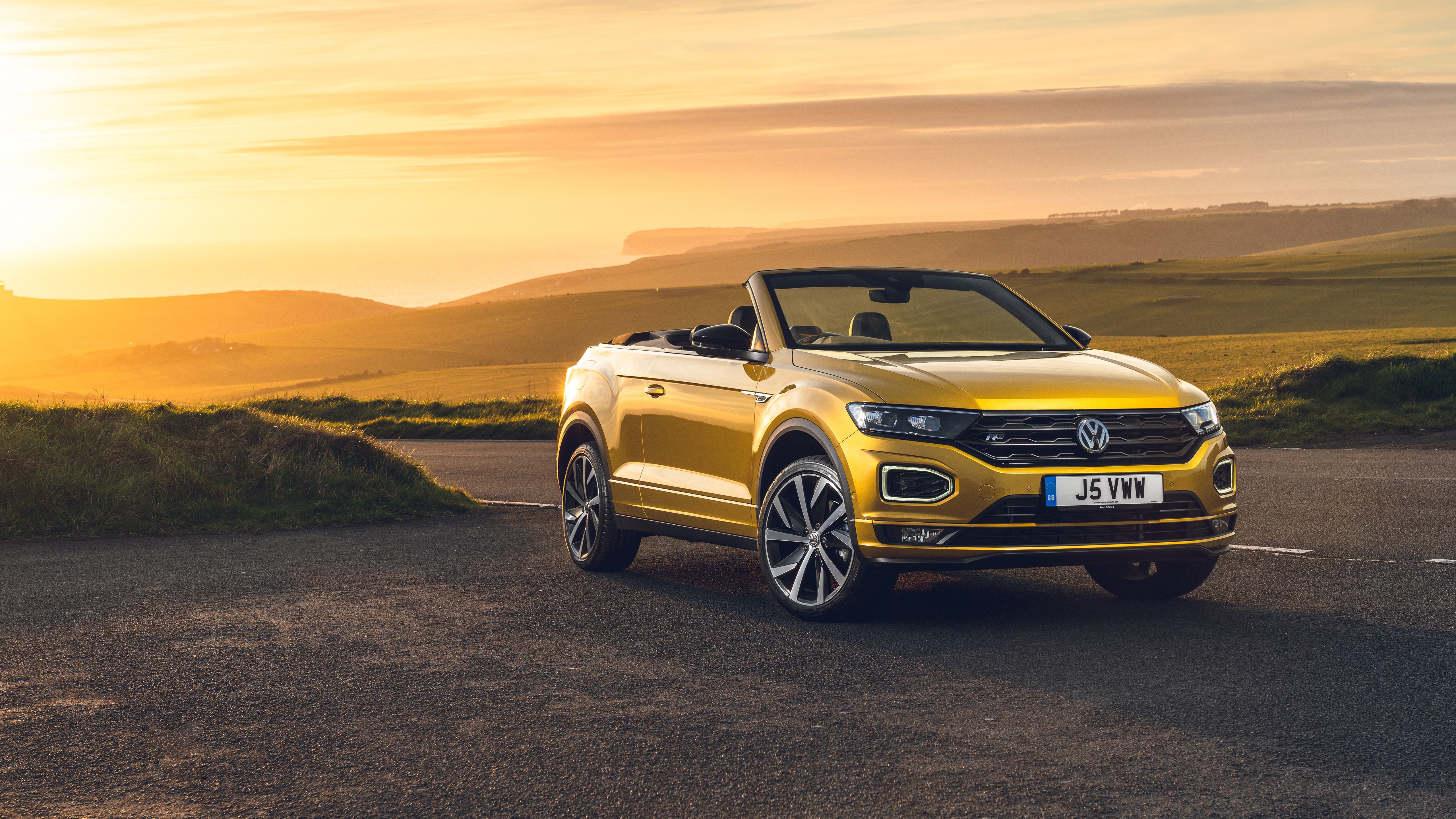 Volkswagen T Roc Cabriolet R Line 2020 5K Wallpaper. HD Car Wallpaper