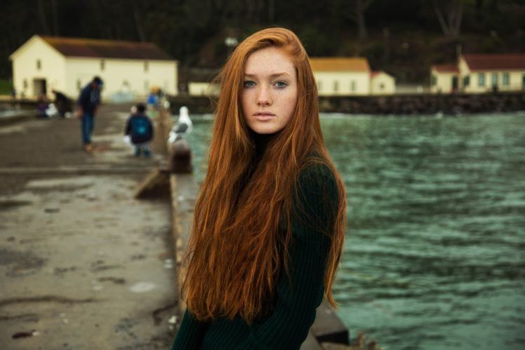 redhead, Freckles, Women, Long hair HD Wallpaper / Desktop and Mobile Image & Photo