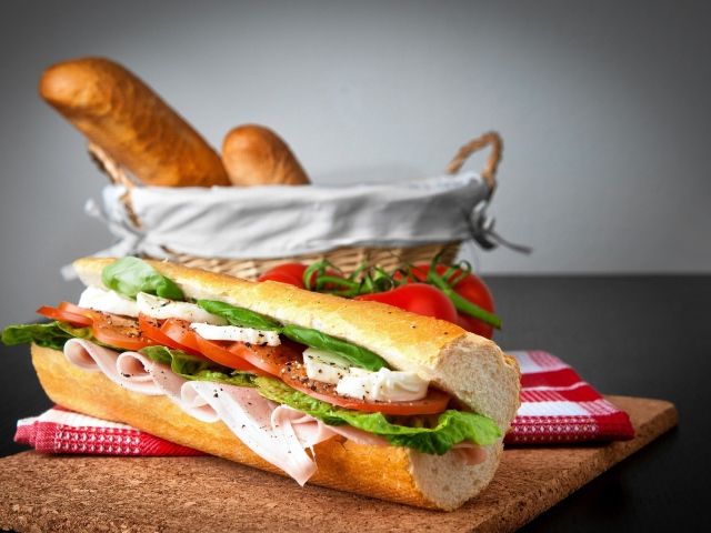 Sandwich baguette wallpaper and image, picture, photo