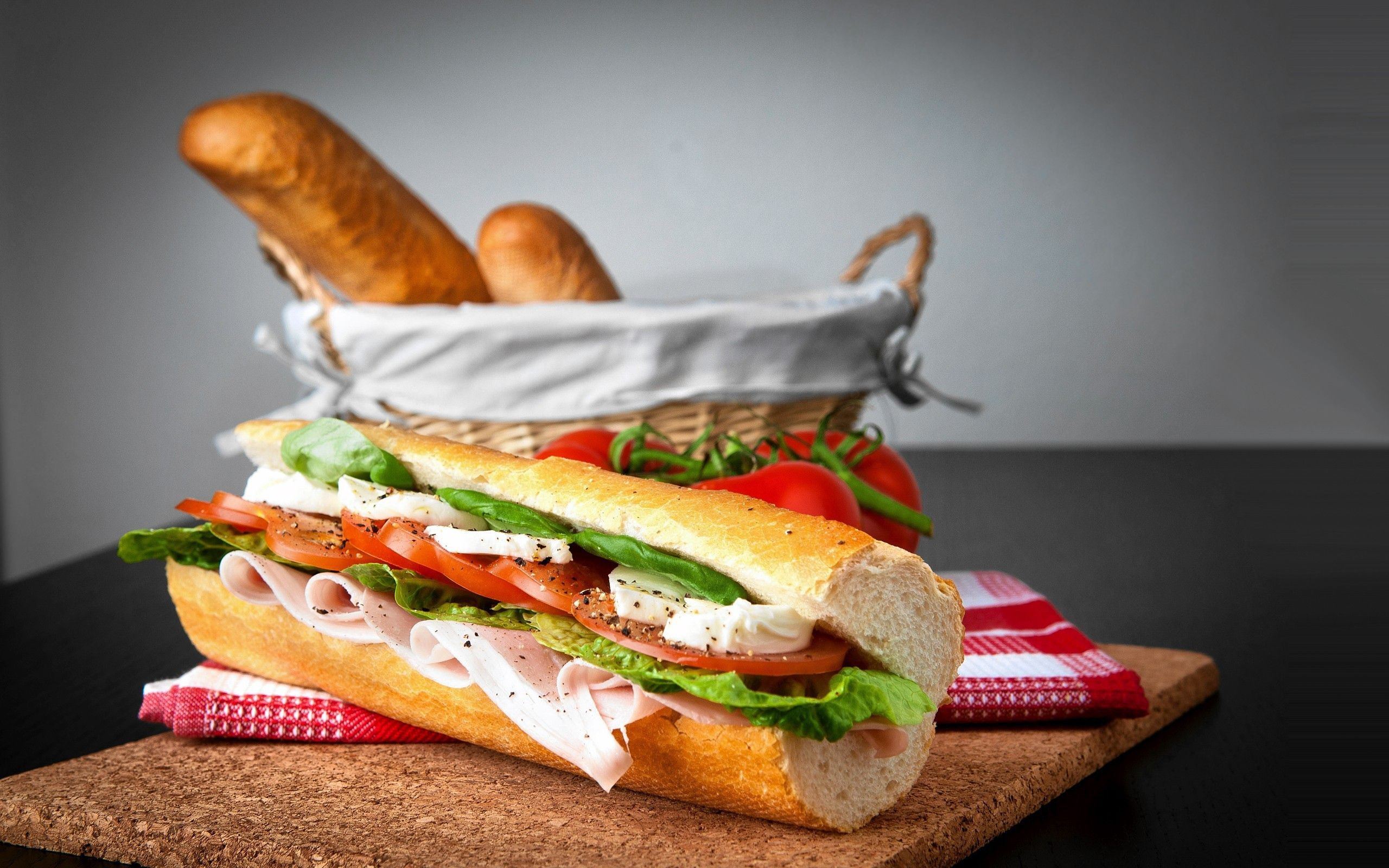 Sandwich baguette Desktop wallpaper 2560x1600