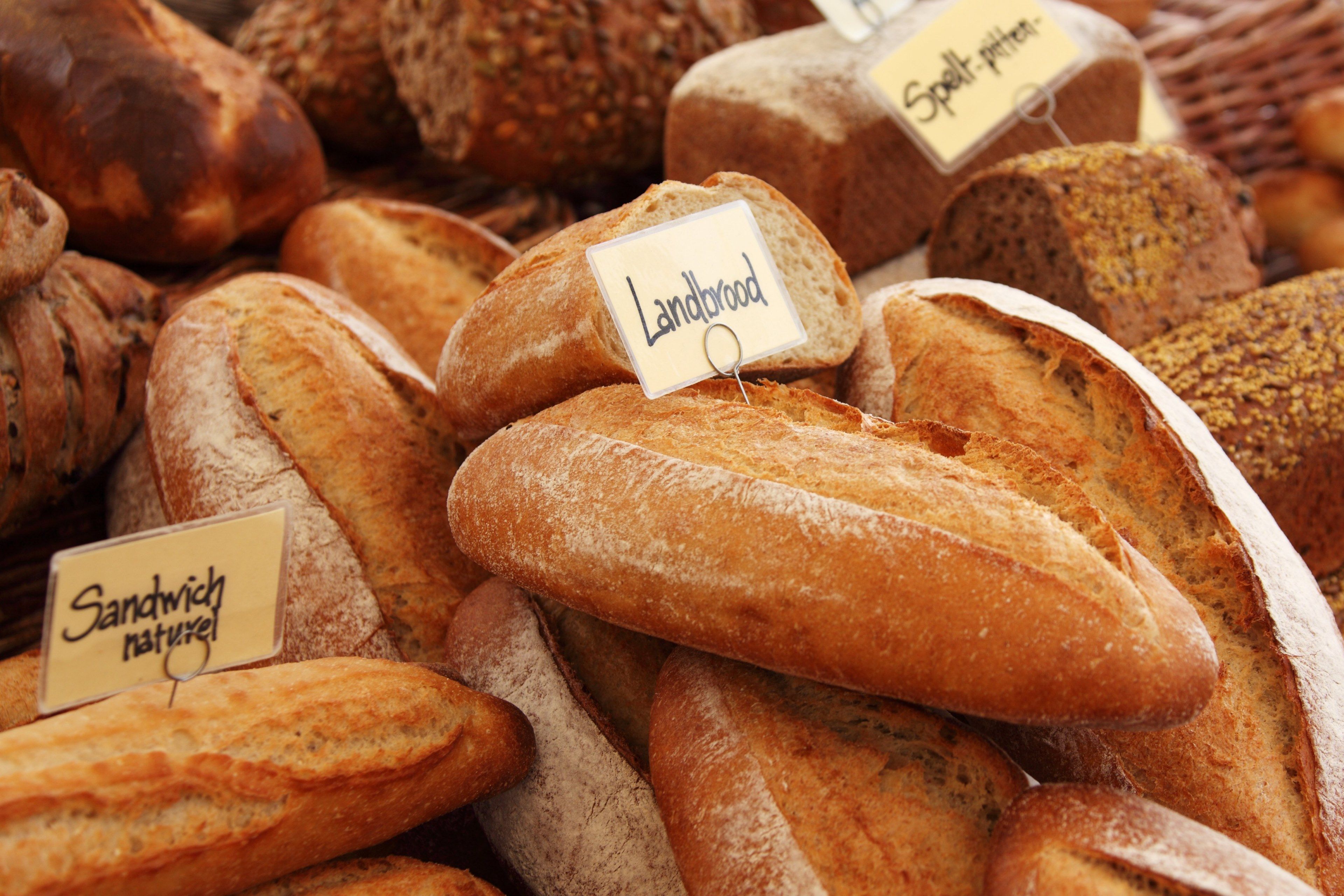 Wallpaper / background baguette baked bakery bread brown 4k wallpaper