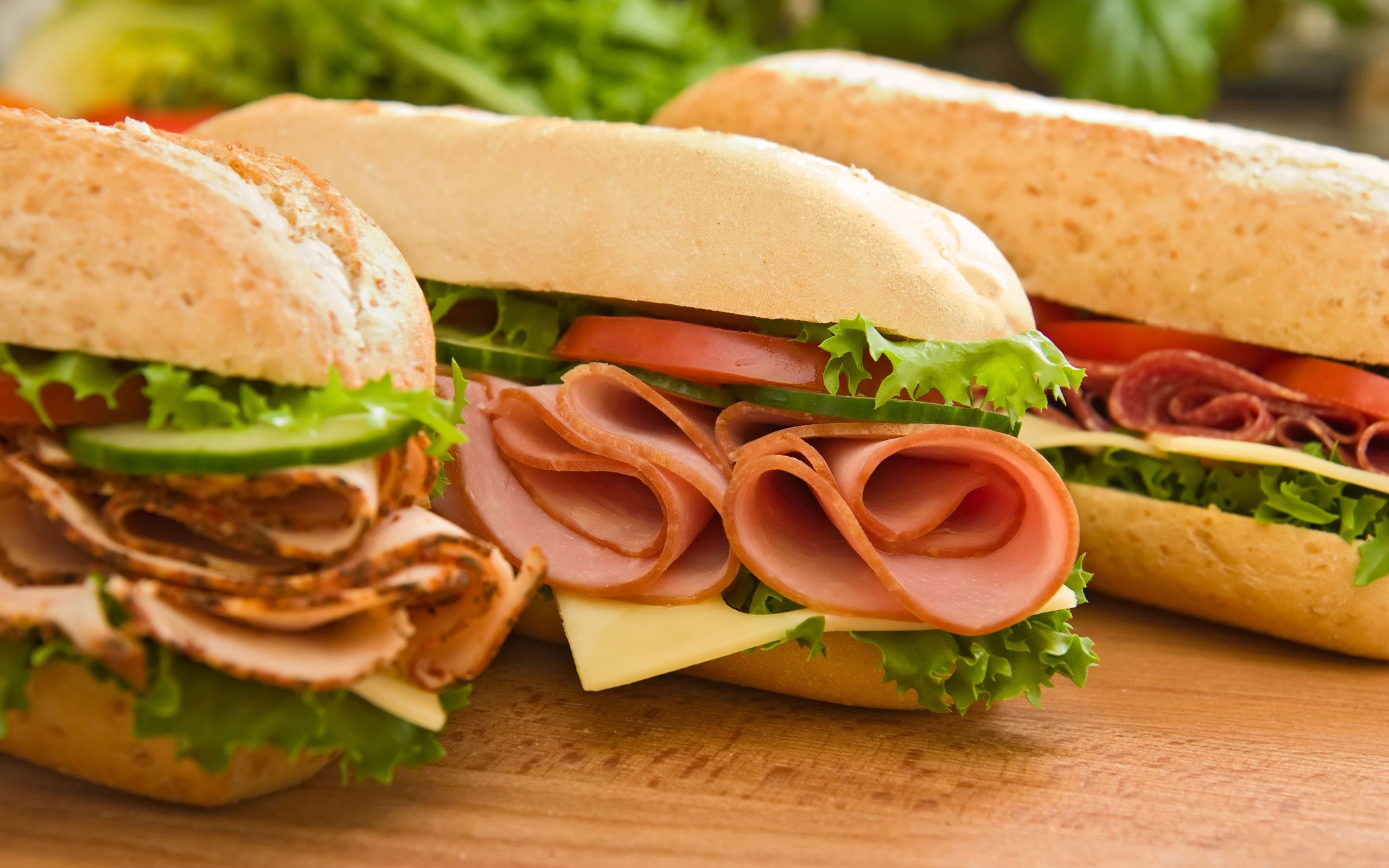 Wallpaper, meat, sandwiches, fast food, lunch, baguette, cuisine, dish, produce, sandwich wrap, veggie burger, b nh m, submarine sandwich, ciabatta, blt, ham and cheese sandwich 2560x1600