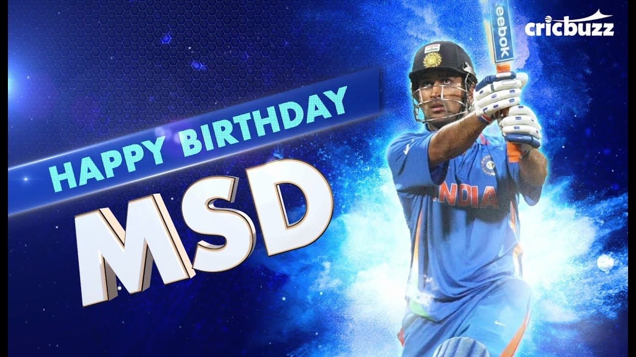 Happy Birthday Dhoni Wallpapers - Wallpaper Cave