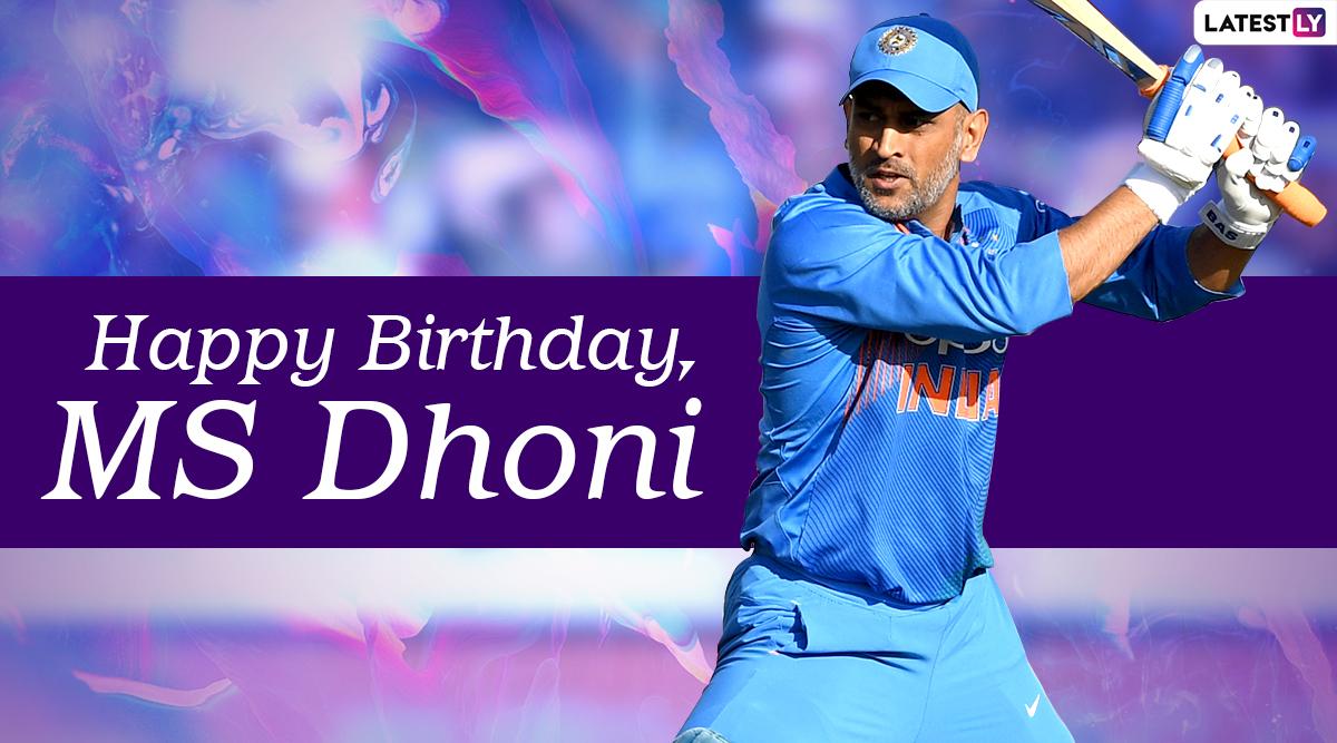 Happy Birthday MS Dhoni Wallpapers - Wallpaper Cave