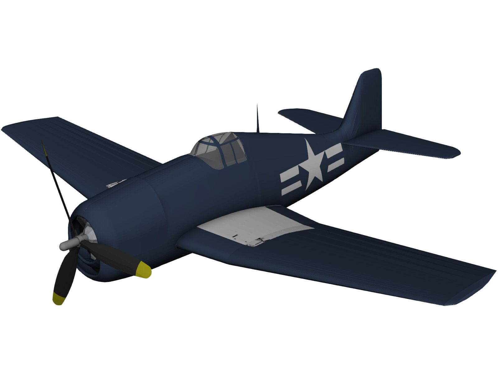 Grumman F6F Hellcat 3D Model CAD Browser