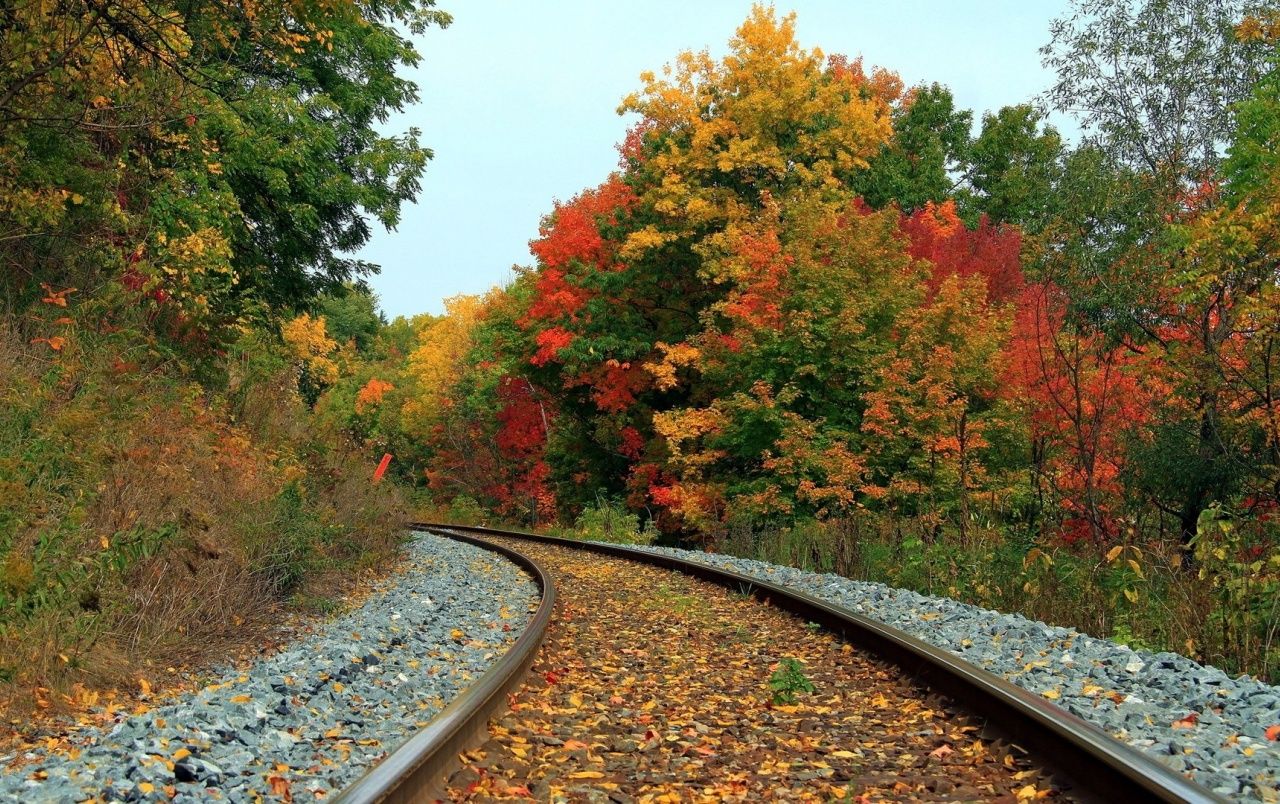 Autumn Train Track Wallpapers - Wallpaper Cave