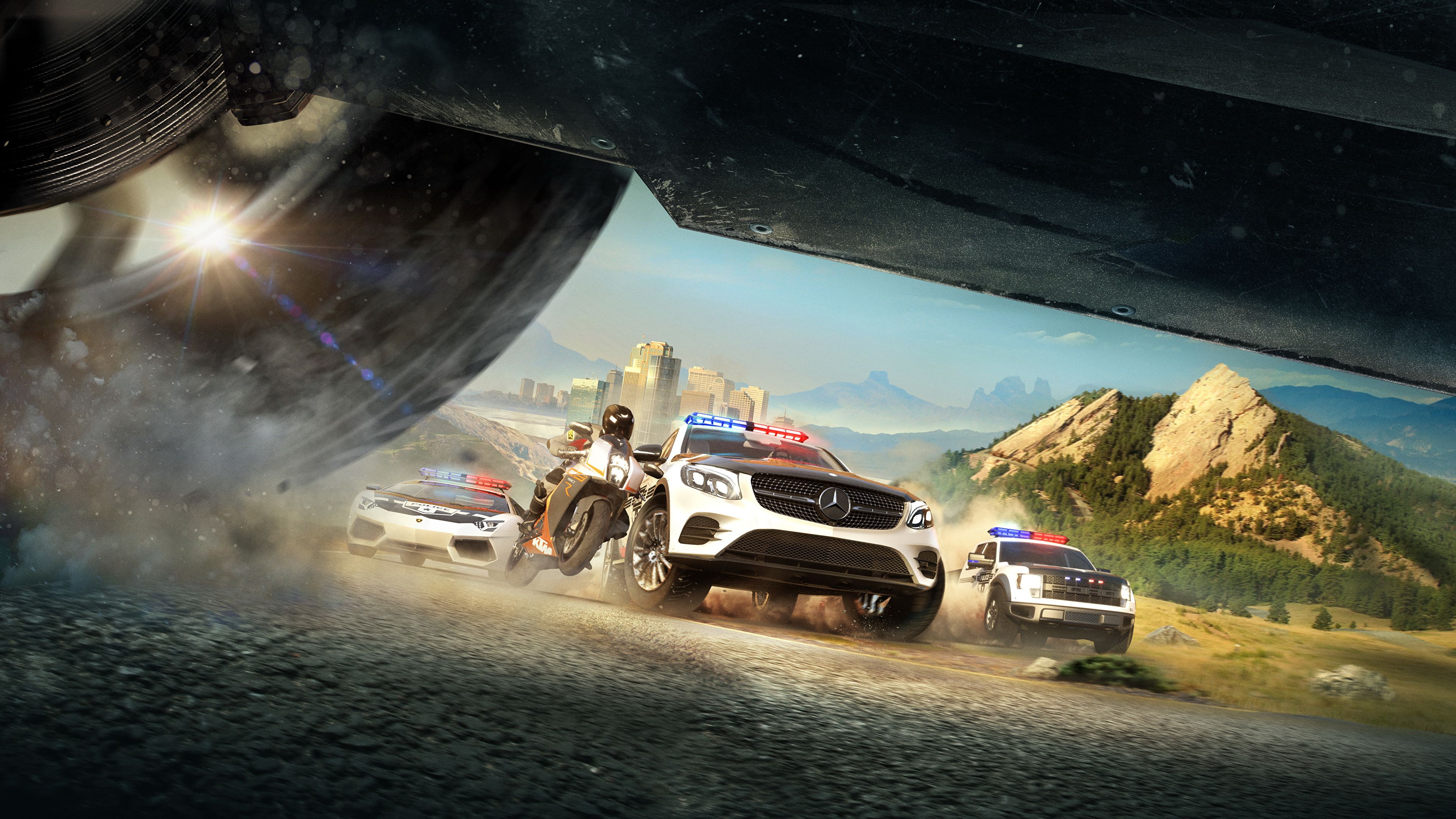 Picture The Crew Mercedes Benz Police Vdeo Game 3840x2160