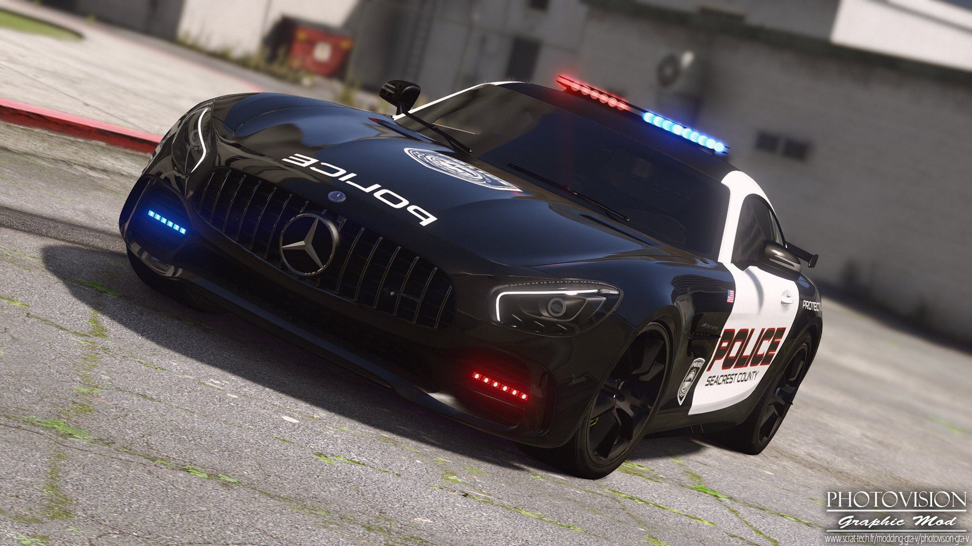 Mercedes Benz AMG GT R 2017. Hot Pursuit Police [Add On / Replace. ]