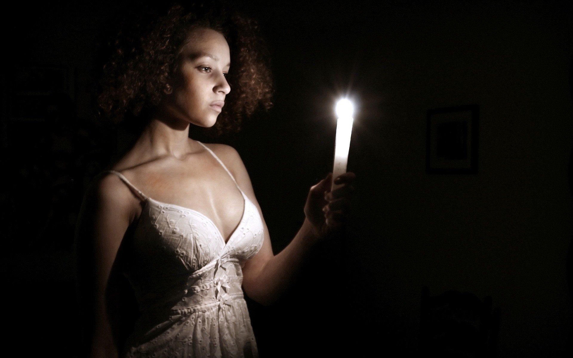 women, Candles HD Wallpaper / Desktop and Mobile Image & Photo