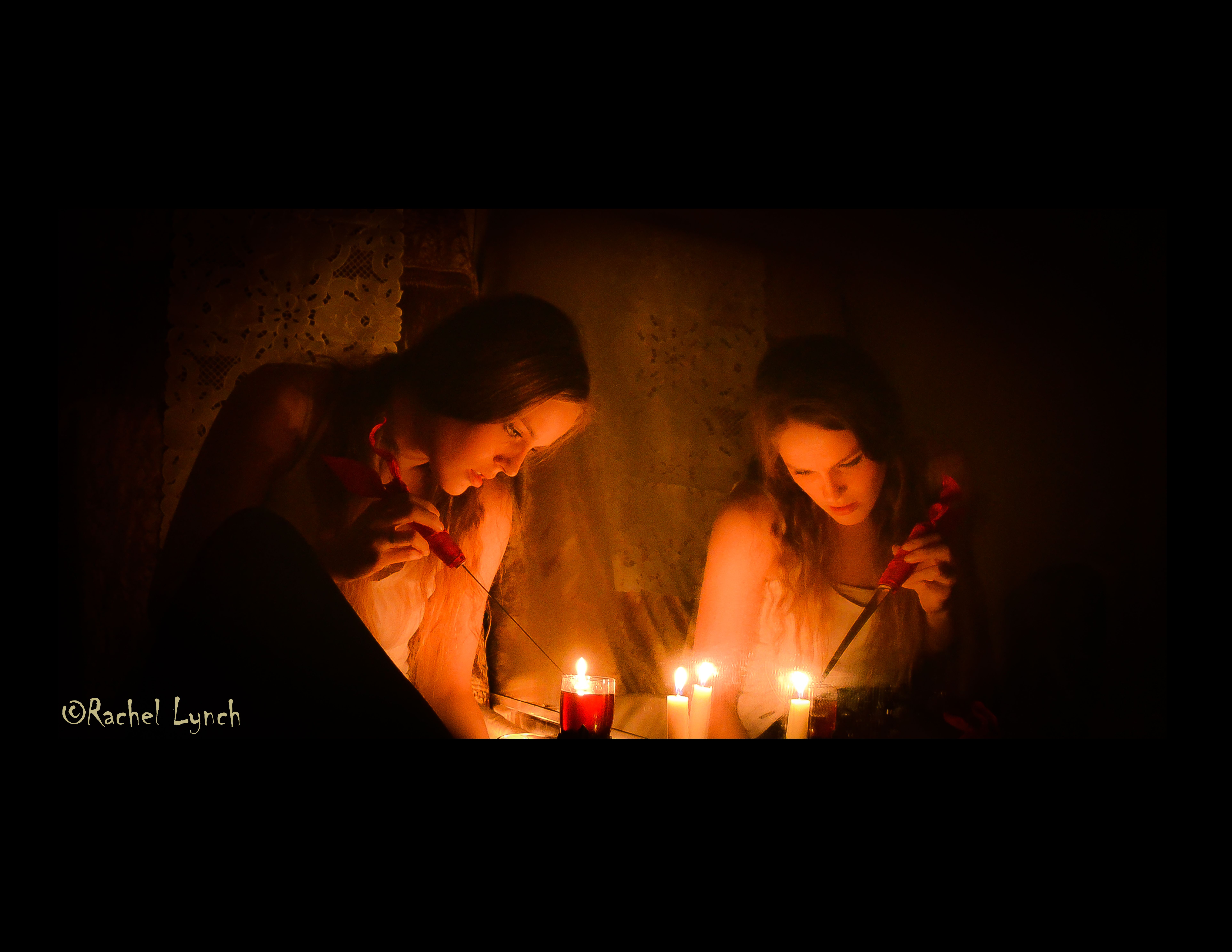 Wallpaper, portrait, blonde, night, brunette, red, candles, fire, heat, ribbon, crash, Freefall, knife, midnight, event, clarity, light, soft, candle, girl, woman, lighting, candlelight, fun, flame, darkness, curly, self, selfportrait, blond, tension