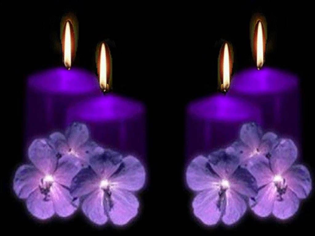 flames purple candles Candle Light