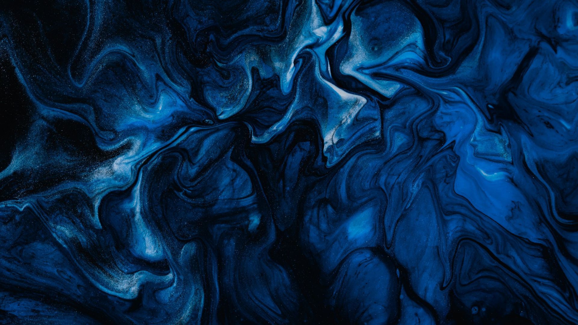 Desktop Wallpaper Paint Stains, Liquid, Blue Dark, HD Image, Picture, Background, 9ec70b