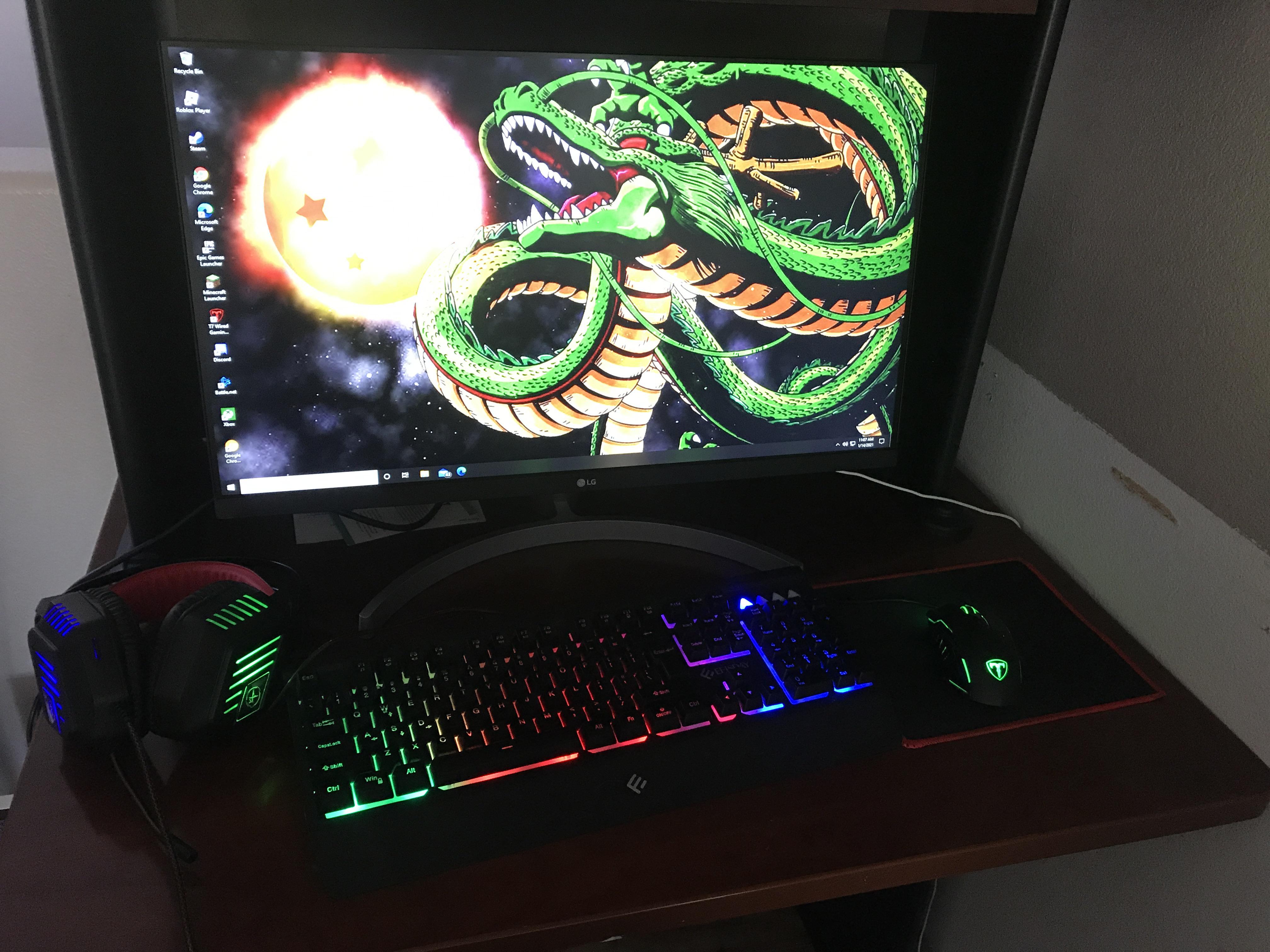 My gaming pc setup dragon ball fighterz Wallpaper: dragonballfighterz