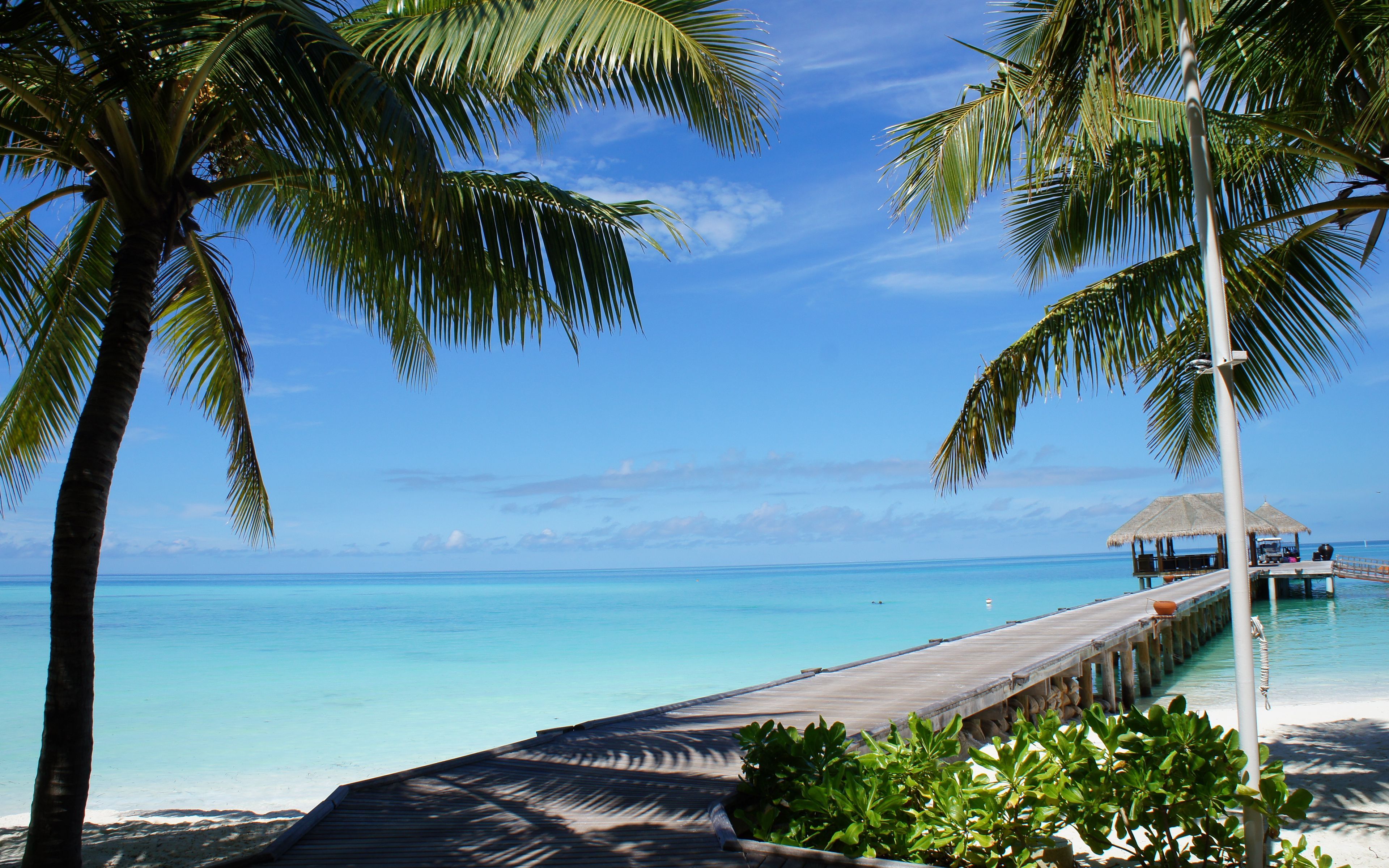 Download wallpaper 3840x2400 maldives, tropical, beach, beautiful 4k ultra HD 16:10 HD background
