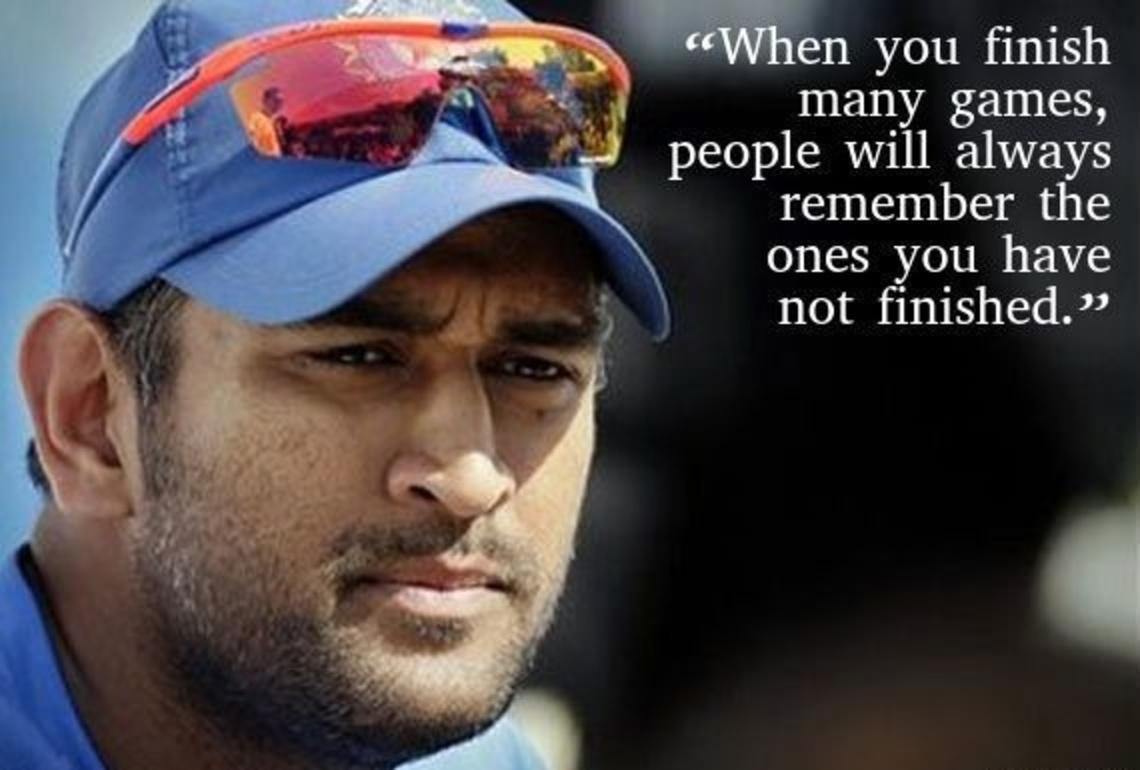 MS Dhoni's Most Awe Inspiring Quotes Photo