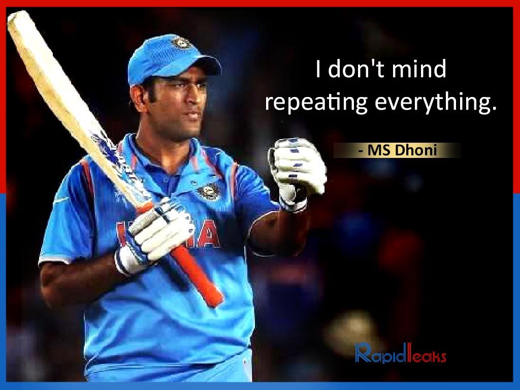 Quotes Ms Dhoni Phone Wallpaper