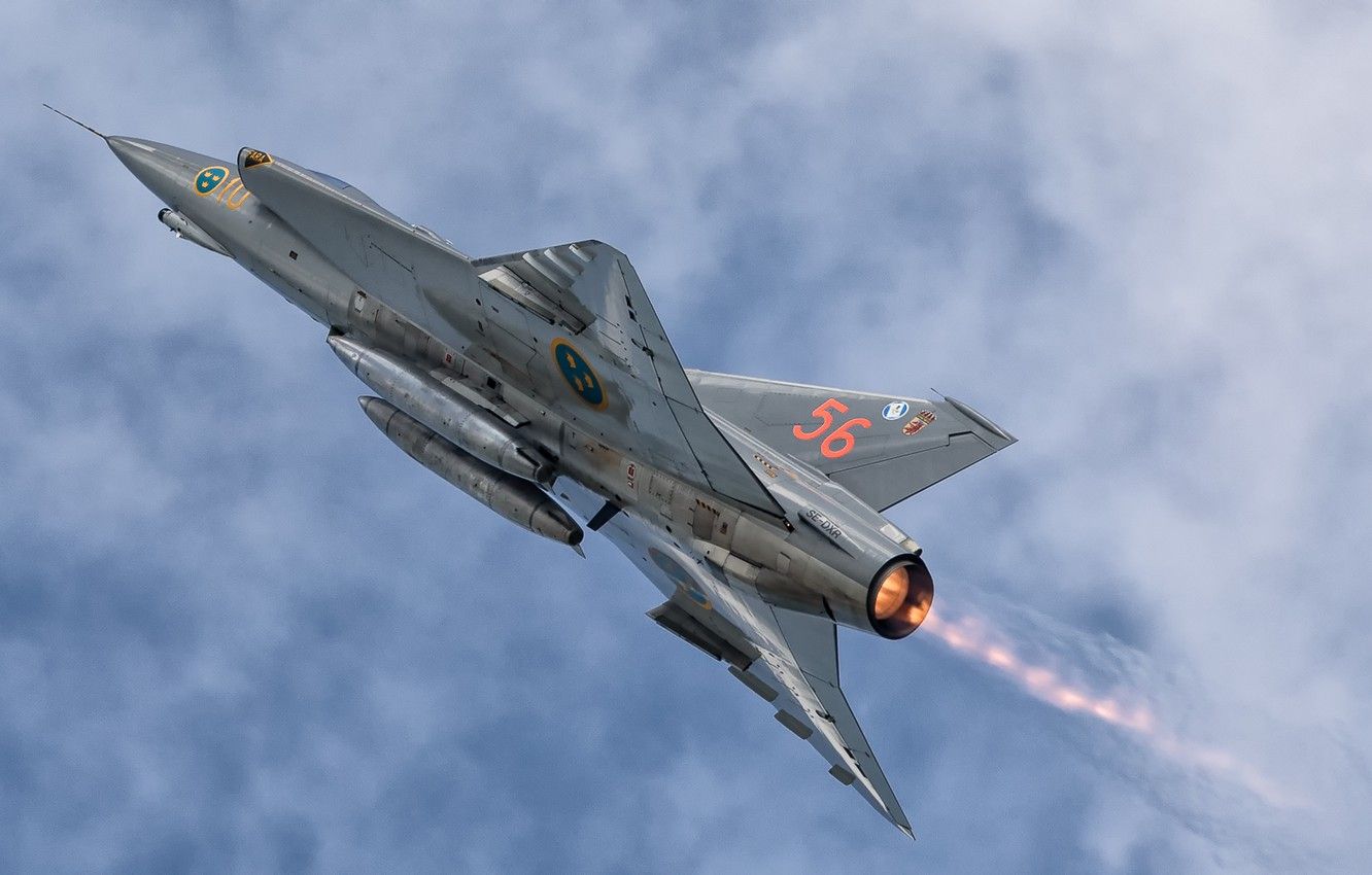 Wallpaper Fighter, The fast and the furious, You CAN, Swedish air force, Can 35 Draken, PTB, Gdynia Aerobaltic - for desktop, section авиация