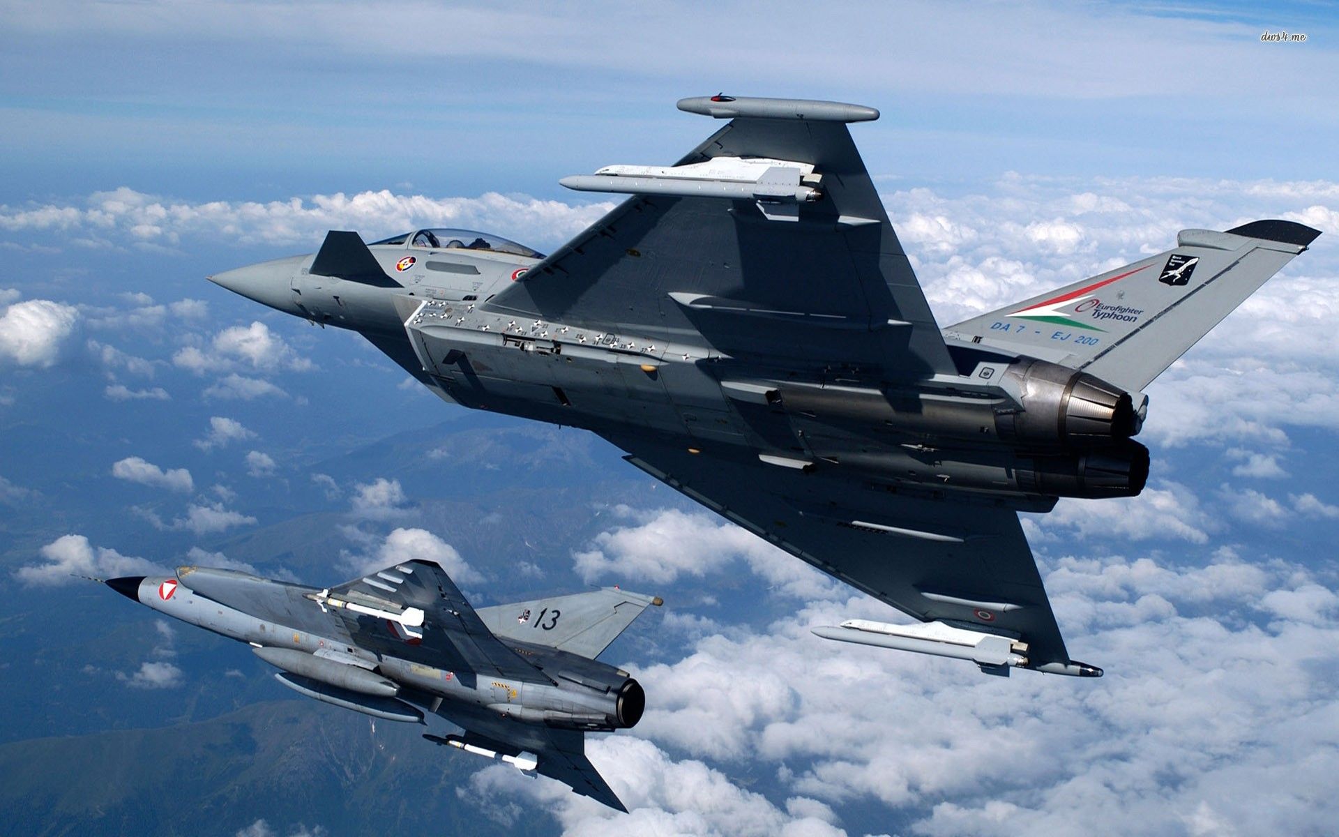 Eurofighter Typhoon, Airplane, Aircraft, Sky, Jet, Saab 35 Draken Wallpaper HD / Desktop and Mobile Background