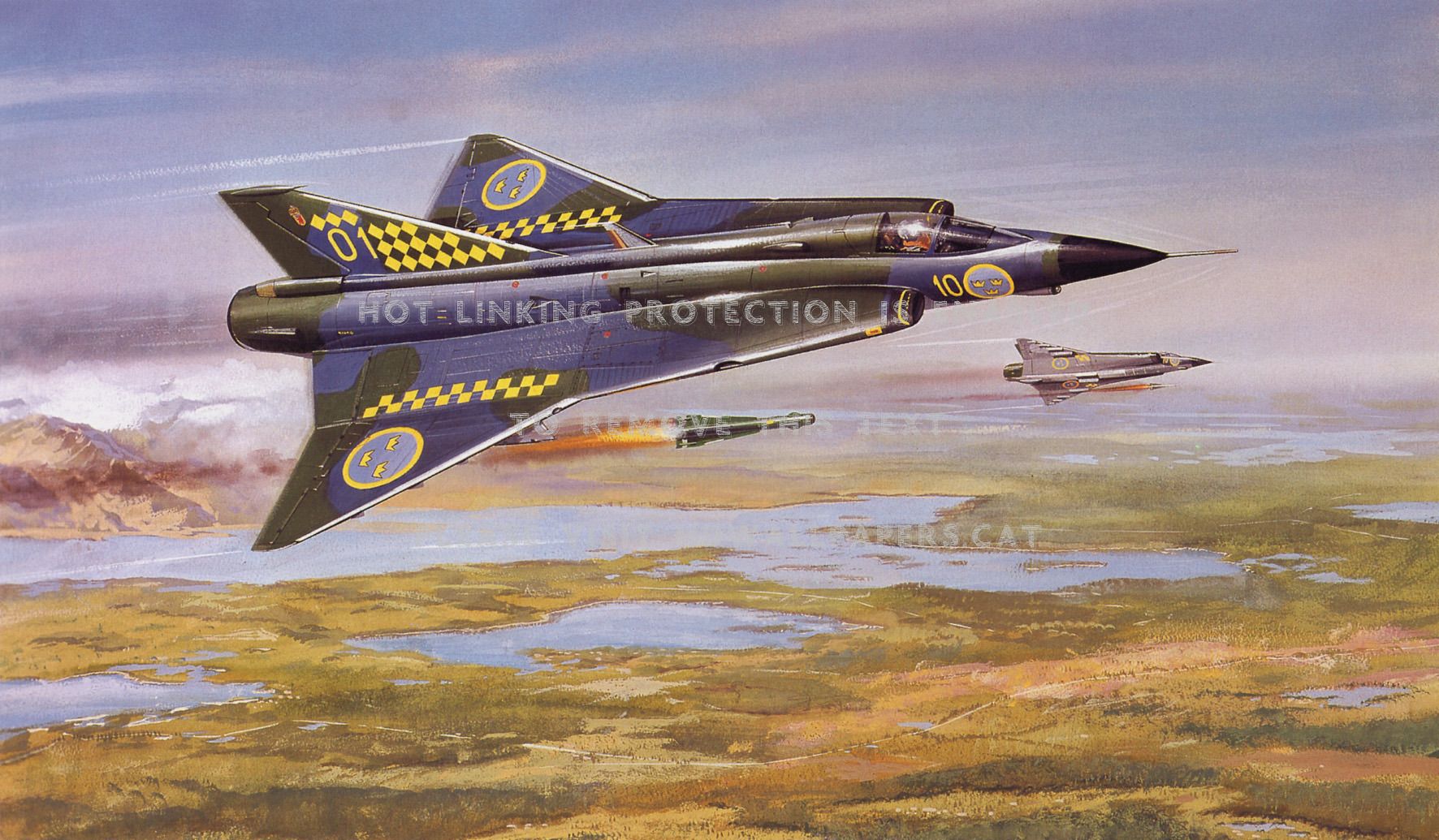 saab 35 draken airplane drawing jet art