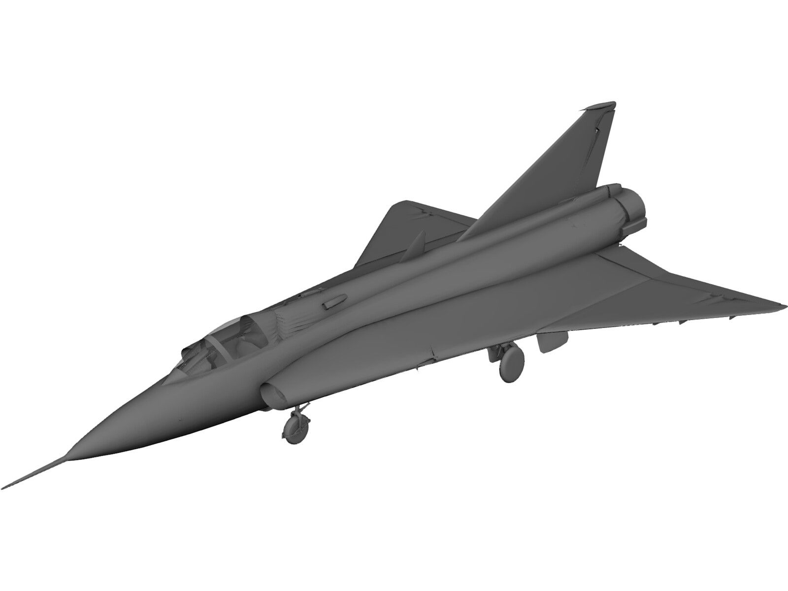 Saab 35 Draken 3D Model CAD Browser