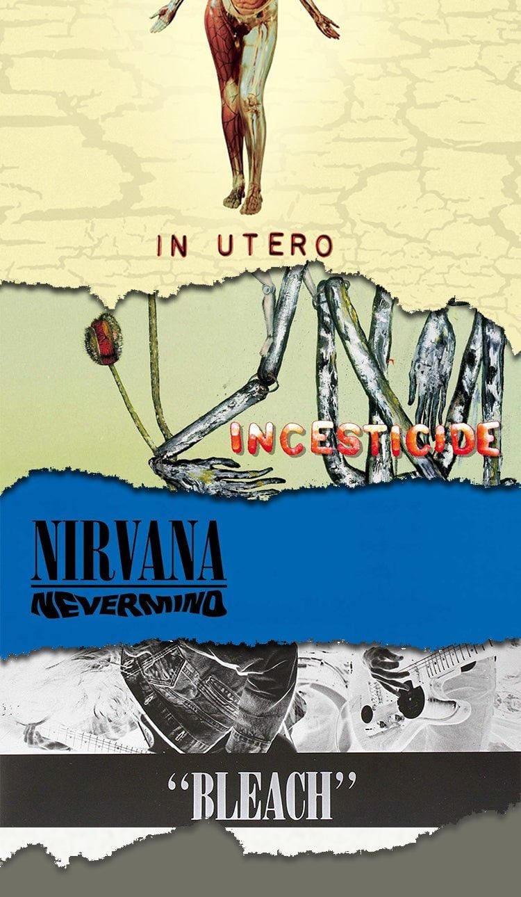 Just a lil wallpaper I made :) (Obviously didn't make the album covers): Nirvana