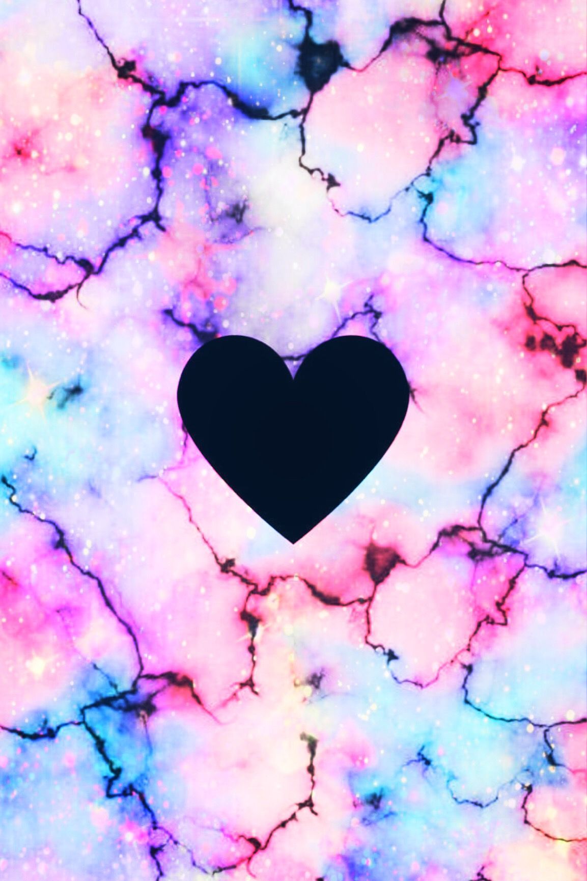 Wallpaper Galaxy Heart Background