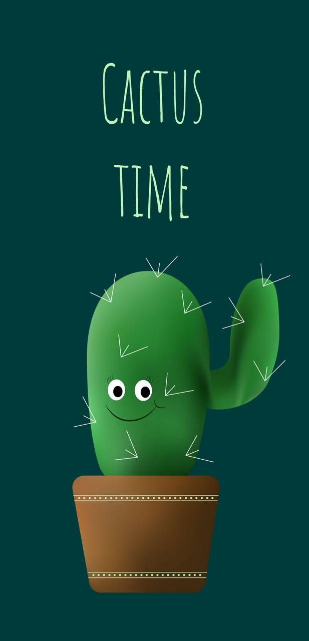 Download Cute Cactus HD Wallpaper and Background