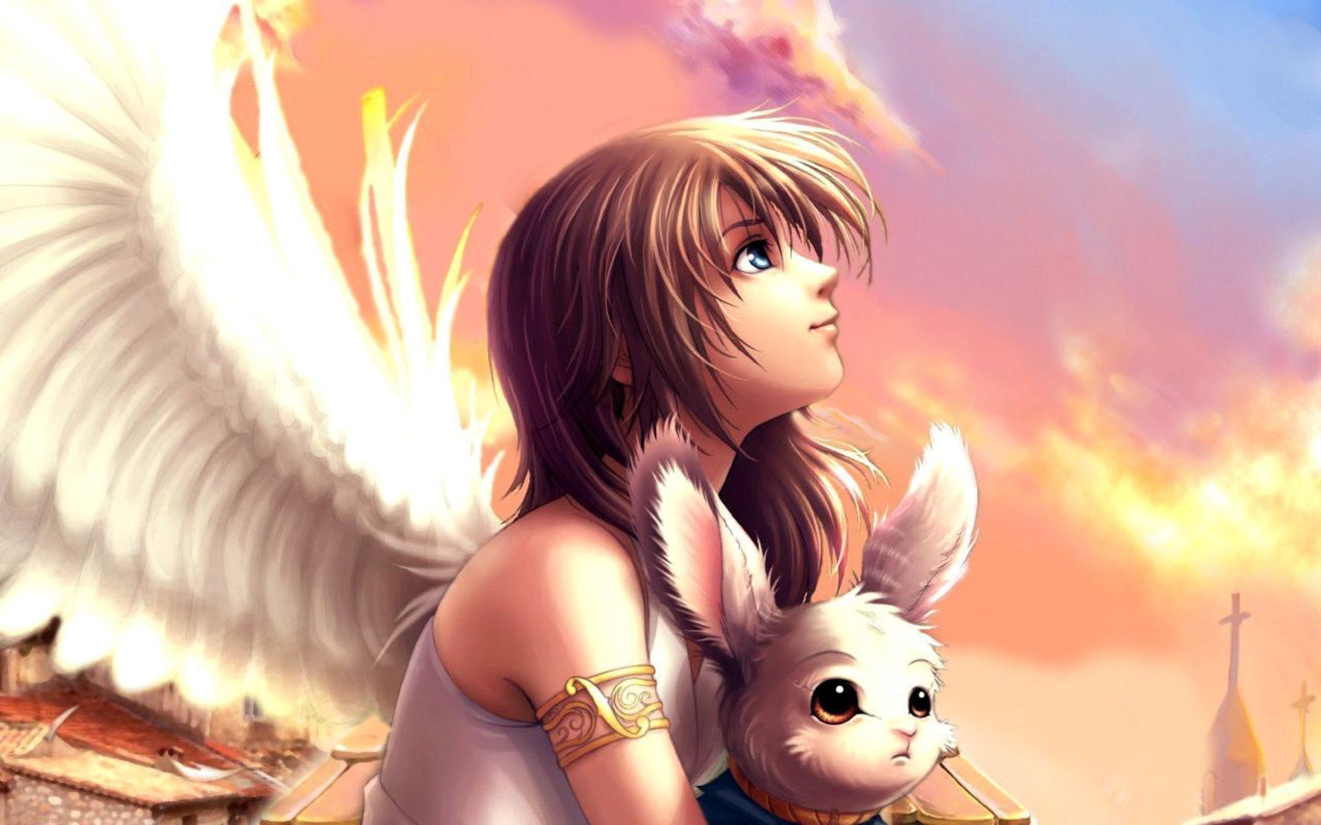 24++ Cute Angel Anime Wallpaper Top Wallpaper