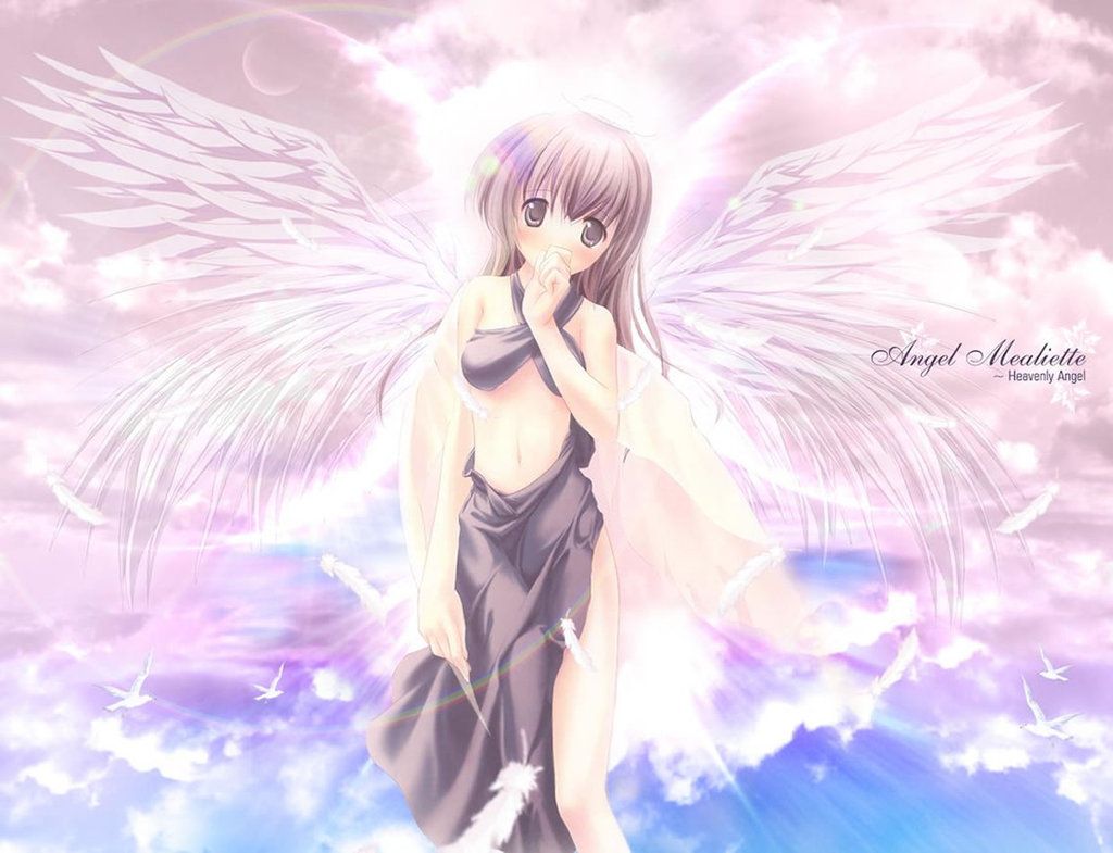image Of Cute Anime Girl Angel Wallpaper