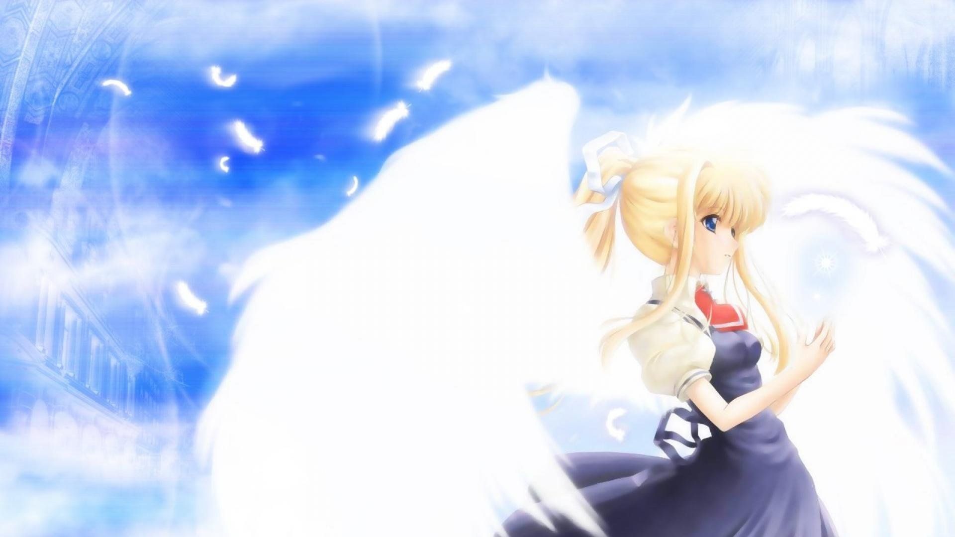 Anime angel girl wallpaper