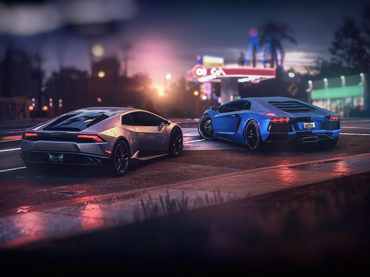 Download Sports cars, Lamborghini Aventador, GTA Online, video game wallpaper, 1280x Standard 4: Fullscreen