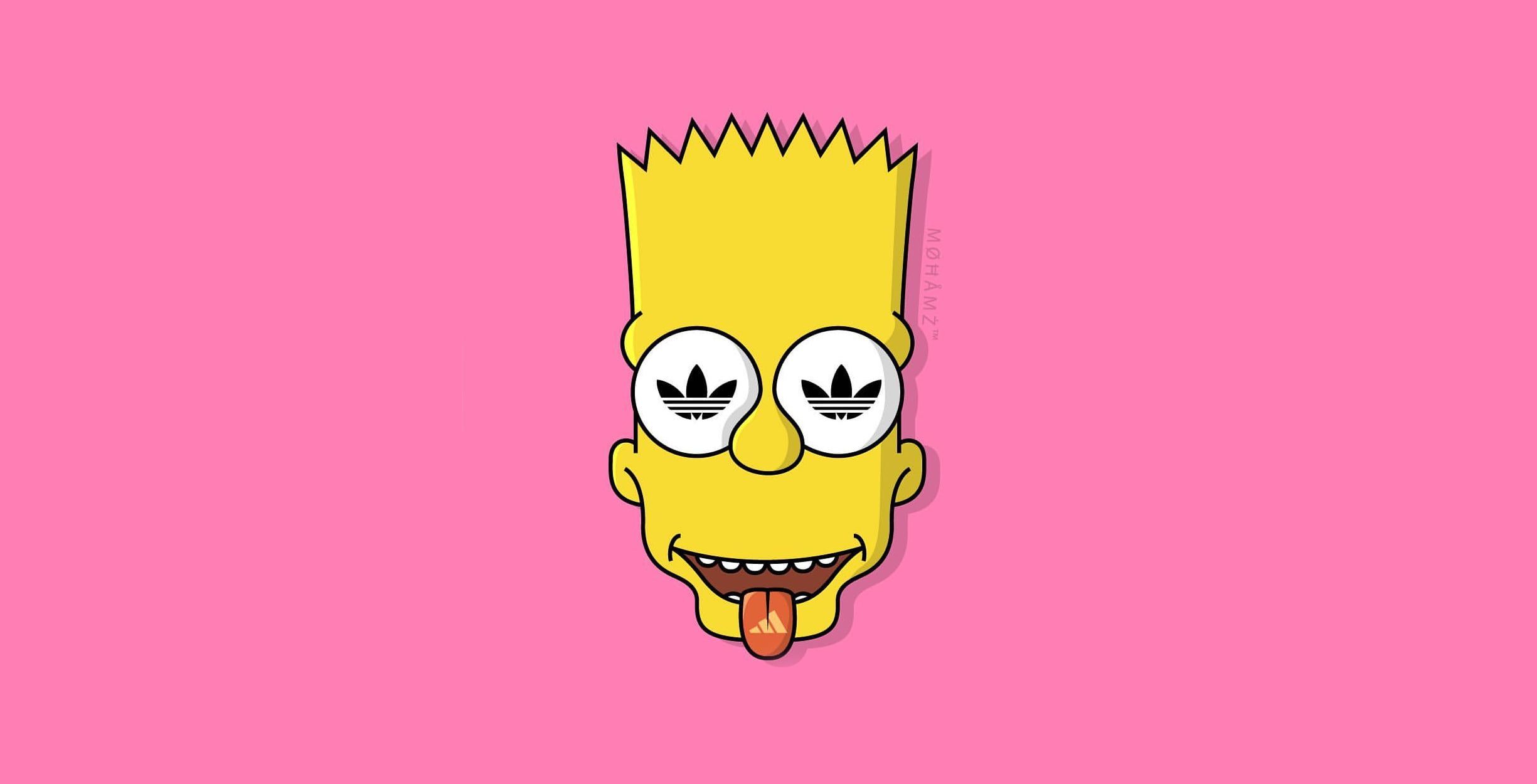 Adidas Simpsons Bart wallpaper, Minimalism, Figure, Language, Face • Wallpaper For You HD Wallpaper For Desktop & Mobile