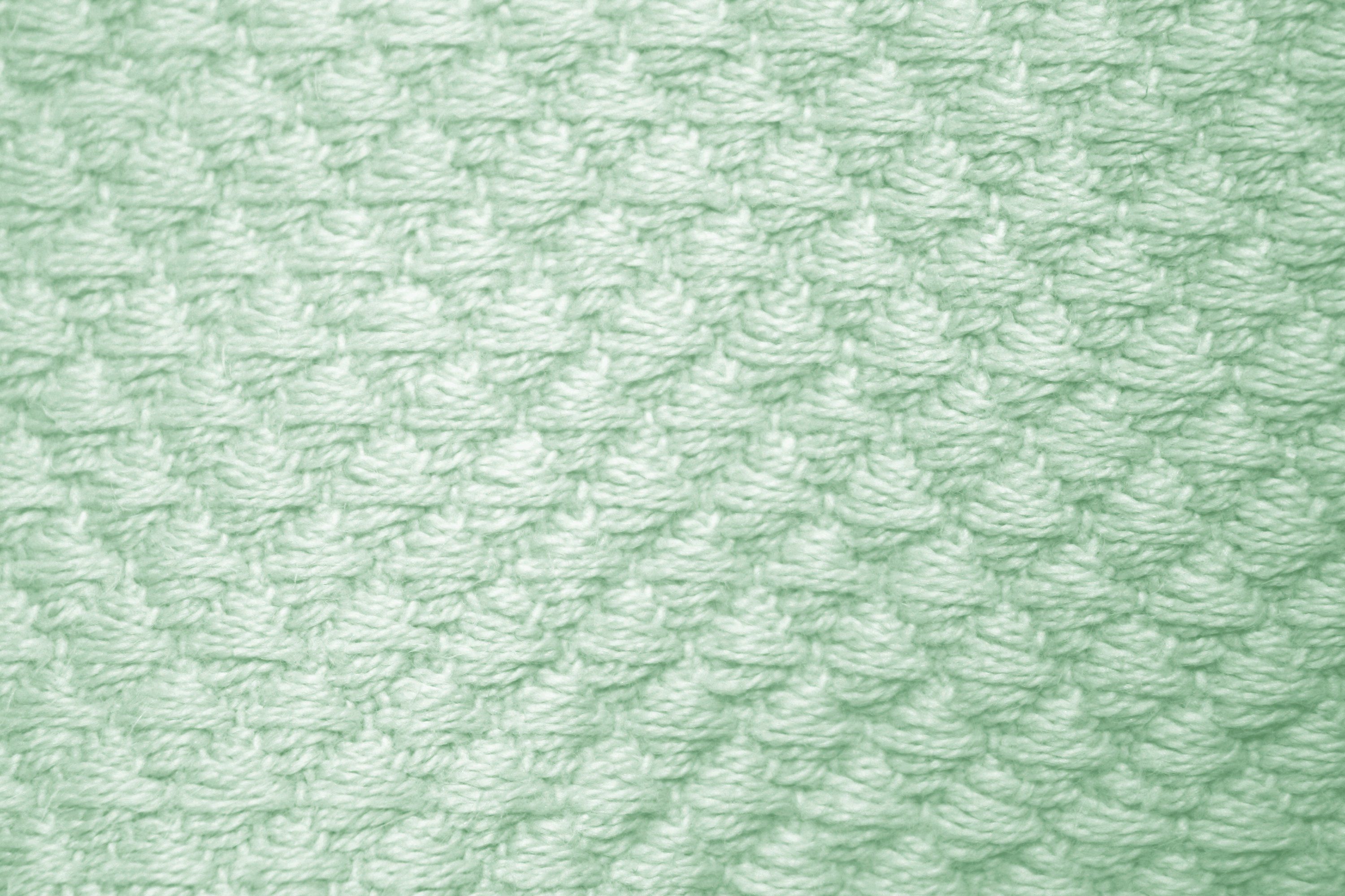 Green Diamond Patterned Blanket Close Up Texture Picture. Free Photograph. Photo Public Domain