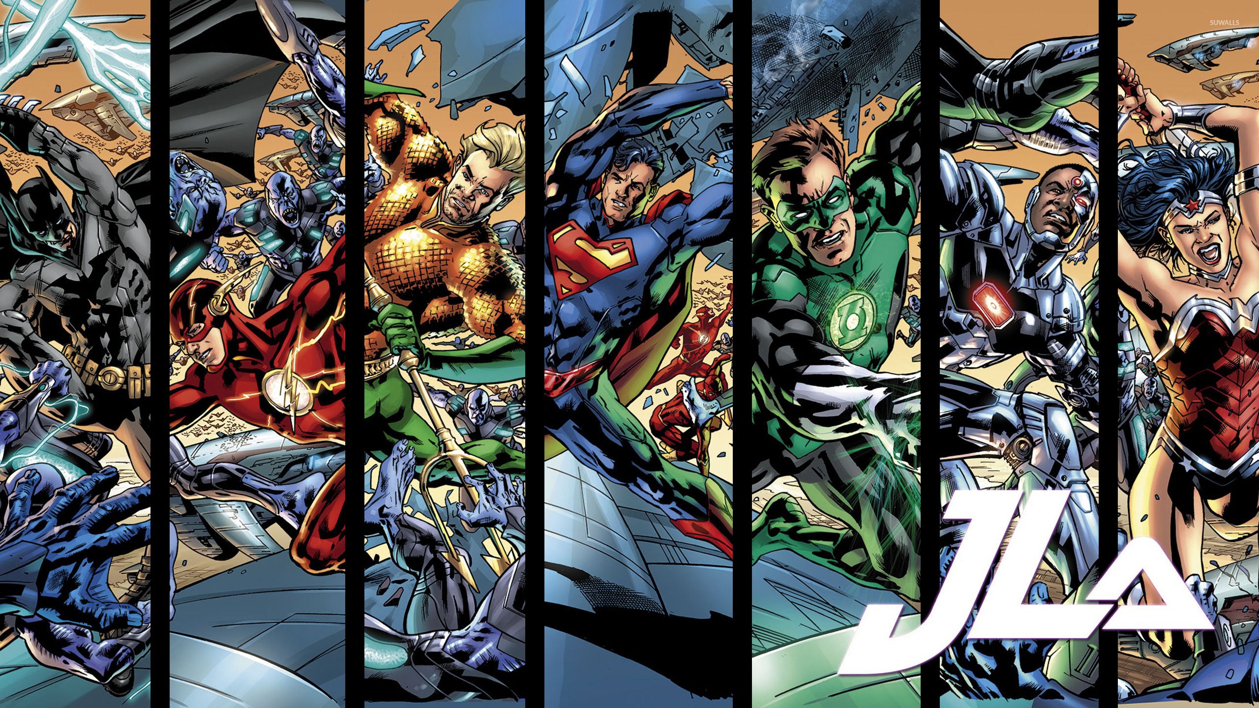 Justice League Comic Wallpaper 4k