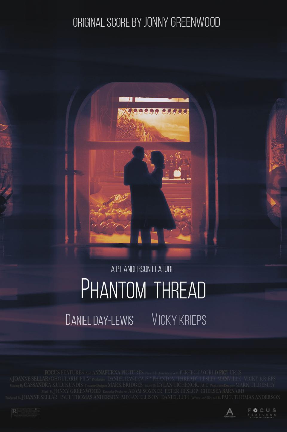 As Requested, Re Design Of 'Phantom Thread' As The 'Punch Drunk Love' Poster. Photohop CS6, Benjamin Ballantyne: Paulthomasanderson