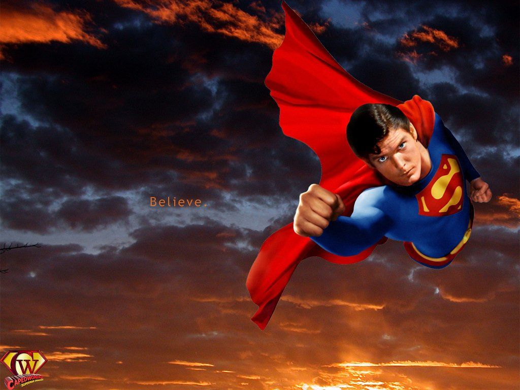 Christopher Reeve as Superman Wallpaper