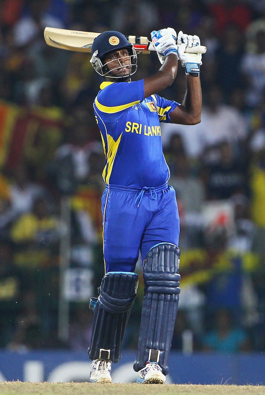 Angelo Mathews hit decisive boundaries to secure victory. Photo. ICC Cricket World Cup 2011