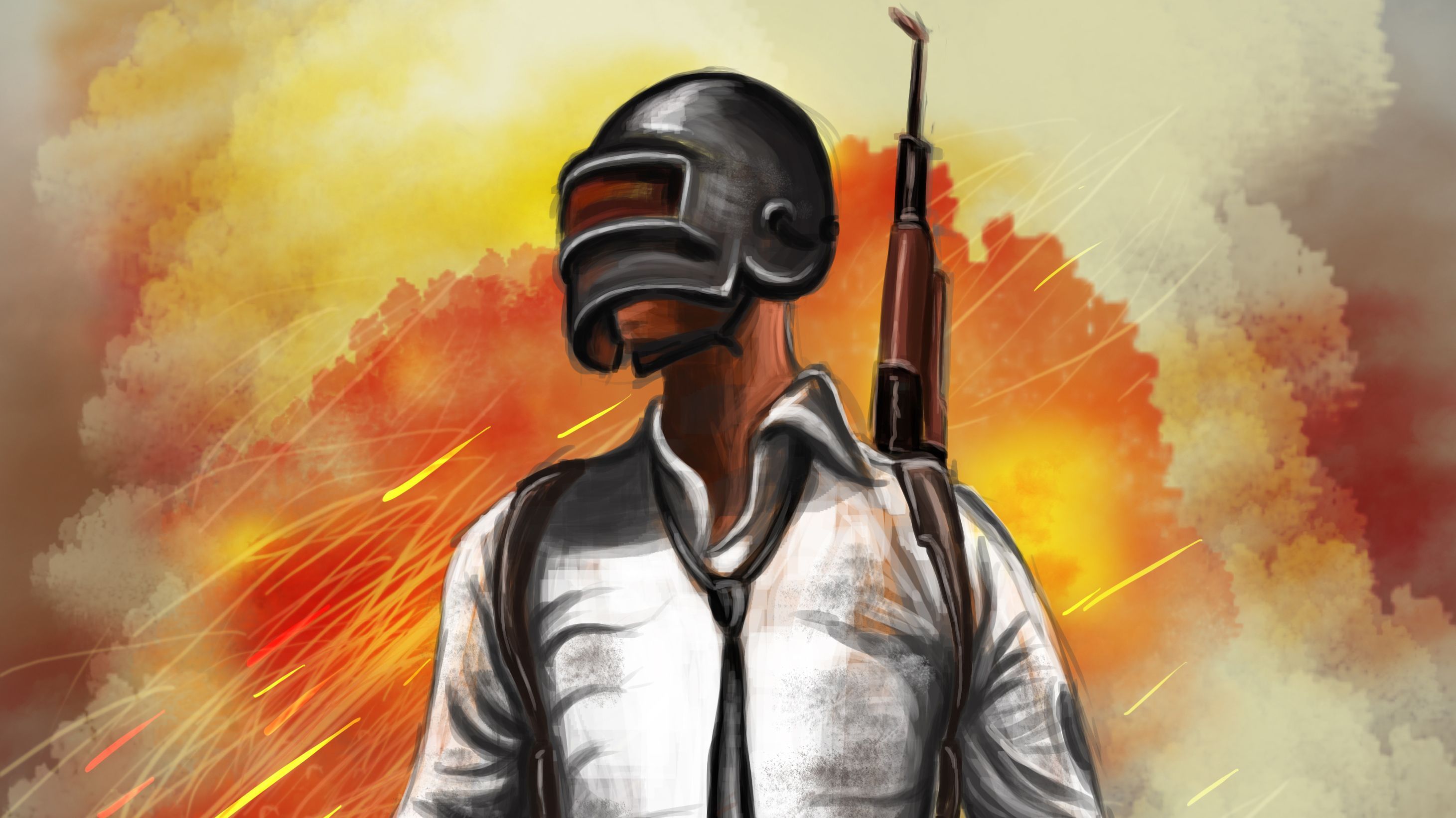 PUBG Art Cover Wallpaper For Desktop. Cover wallpaper, Art sketches, Beautiful wallpaper background